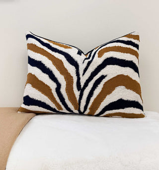 Cognac Tiger Throw Pillow