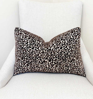 Espresso Cub Chenille Throw Pillow