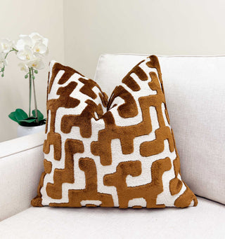 Cognac Juno Throw Pillow