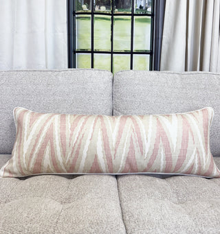 Thibaut Blush Highland Peak Throw Pillow Cover