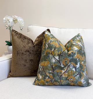 Mosswood Embroidered Throw Pillow