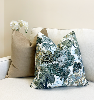 Verdant Botanical Throw Pillow