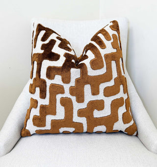 Cognac Juno Throw Pillow