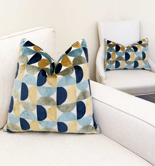 Harbor Eclipse Velvet Throw Pillow