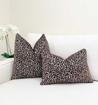 Espresso Cub Chenille Throw Pillow