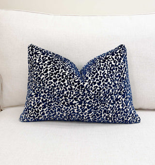 Navy Cub Chenille Throw Pillow