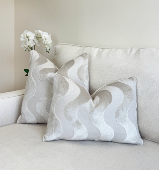 Sand Flow Velvet Throw Pillow