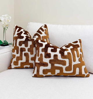 Cognac Juno Throw Pillow