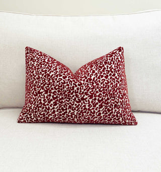 Merlot Cub Chenille Throw Pillow