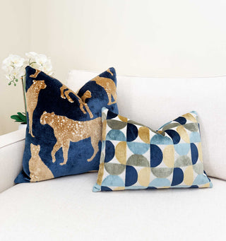 Harbor Eclipse Velvet Throw Pillow