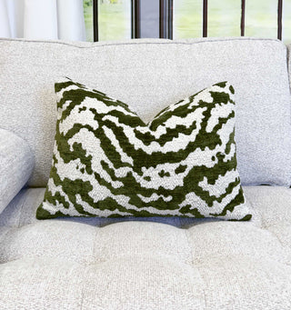 Fern Cloud Chenille Throw Pillow