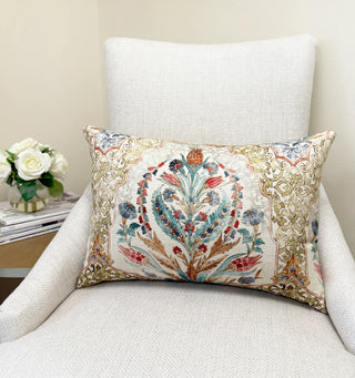Medallion Floral Throw Pillow
