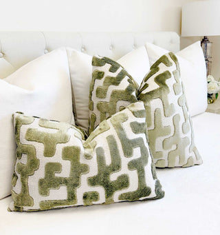 Light Olive Juno Throw Pillow