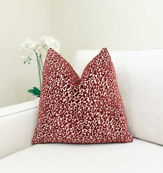 Merlot Cub Chenille Throw Pillow