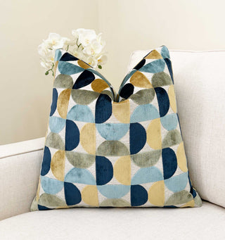 Harbor Eclipse Velvet Throw Pillow