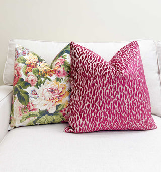 Mulberry Pixie Velvet Throw Pillow