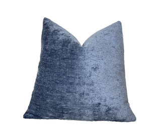 Wedgewood Blue Solid Chenille Throw Pillow