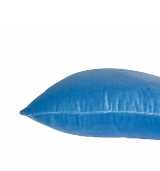 Cornflower Blue Solid Velvet Pillow