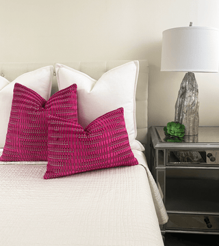 Fuchsia Berry Velvet Throw Pillow