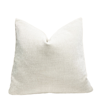 Natural Velvet Throw Pillow