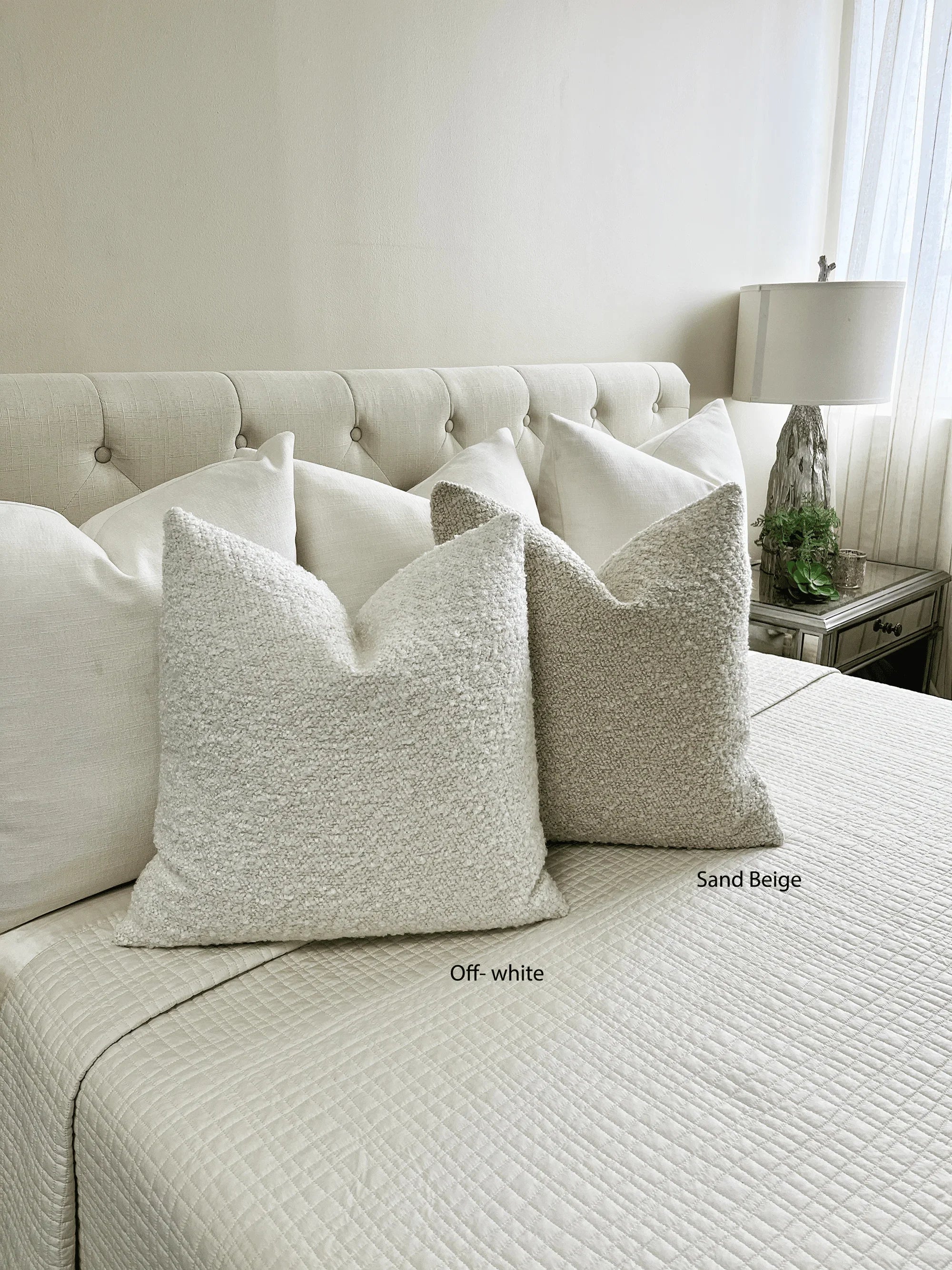 Off white pillows hot sale