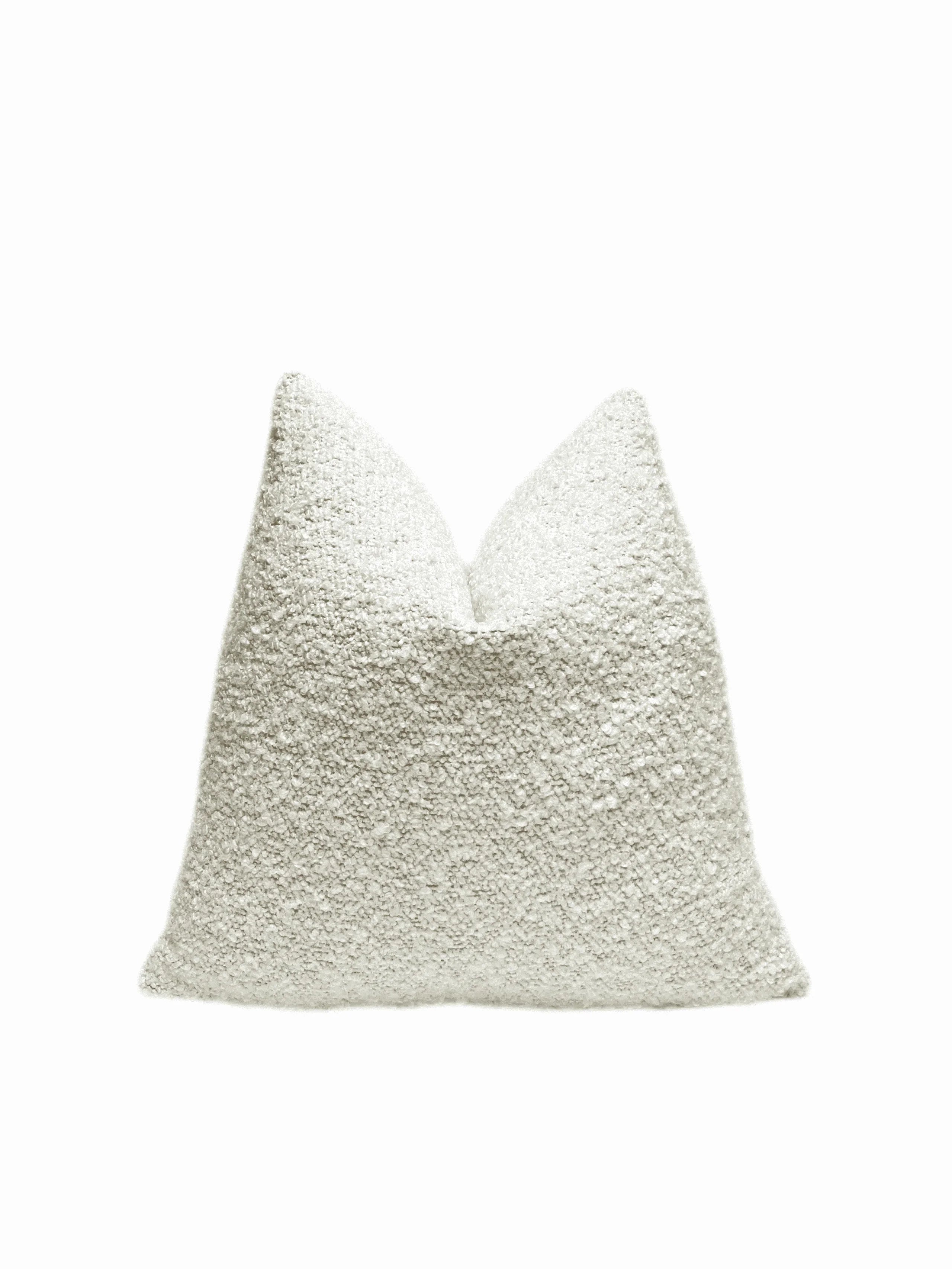 Boucle throw pillow sale