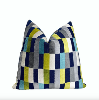 Jewel Multicolored Geometric Throw Pillow