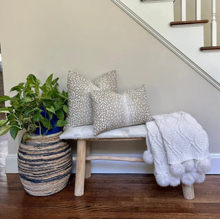 Beige Antelope Throw Pillow Smithy Home Couture