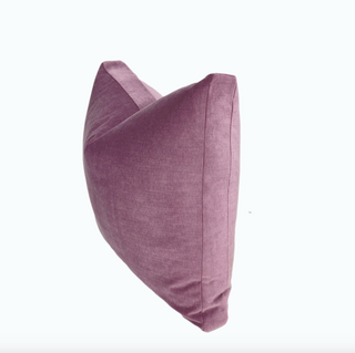 Mauve Purple Velvet Box Pillow