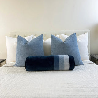 Navy blue bed cushions online