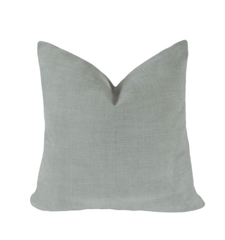 Slate Gray Velvet Throw Pillow