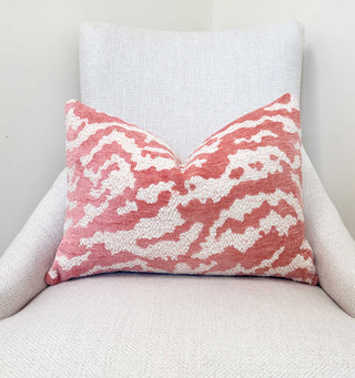 Melon Cloud Chenille Throw Pillow