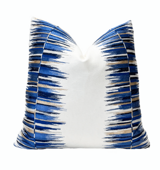 Azul Multi Embroidered Throw Pillow