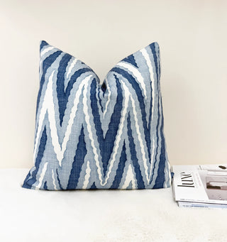 Thibaut Blue Highland Peak Throw Pillow Cover