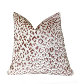 Velvet leopard pillow sale