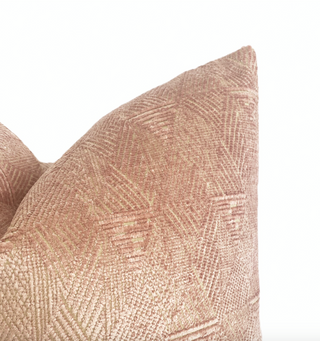 Modern Blush Chenille Throw Pillow