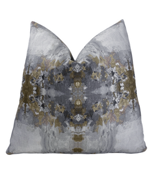 Gray Multi Kaleidoscope Throw Pillow