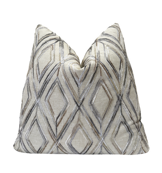 Stone Diamond Chenille Throw Pillow