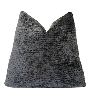 Gray Chenille Throw Pillow