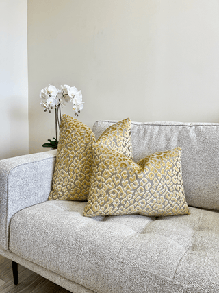 gold leopard double couch