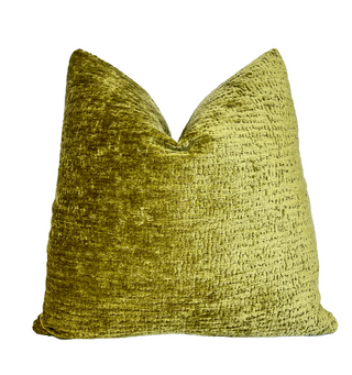 Peridot Chenille Throw Pillow