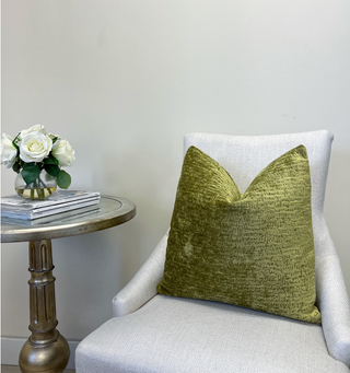 Peridot Chenille Throw Pillow