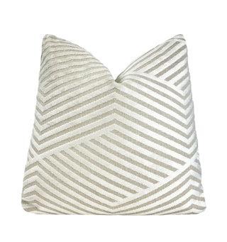 Jasmine Alternative Stripe Velvet Throw Pillow