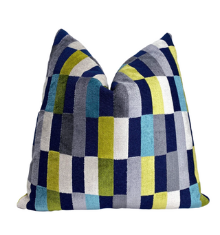 Jewel Multicolored Geometric Throw Pillow