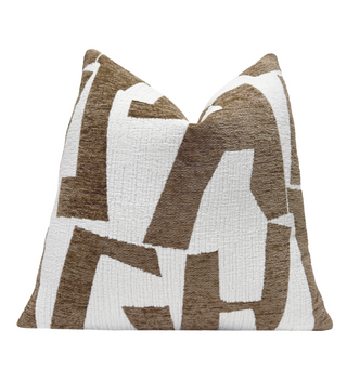 Latte Hierographic Throw Pillow