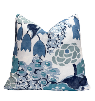 Thibaut Laura Blue Throw Pillow