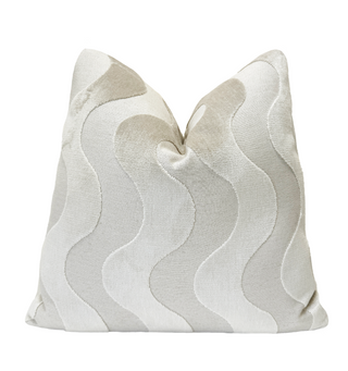 Sand Flow Velvet Throw Pillow