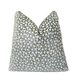 Moss Dot Velvet Throw Pillow