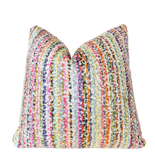 Monet Stripe Velvet Throw Pillow