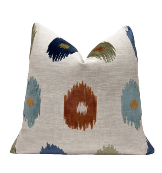 Blue Canyon Velvet Throw Pillow